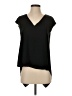 RACHEL Rachel Roy 100% Polyester Solid Black Short Sleeve Top Size XS - photo 1