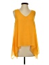 Cremieux 100% Polyester Yellow Sleeveless Blouse Size S - photo 1