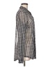 CAbi Houndstooth Gray Long Sleeve Blouse Size M - photo 4