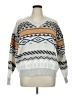 Unbranded 100% Polyester Print Tan Pullover Sweater Size 1X - photo 1