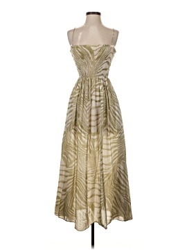 green emerald velvet dress Self-Portrait - Gold Metallic Tie Neck Maxi Dress