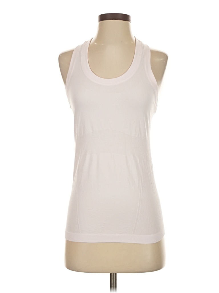 Pre-owned Athleta Active Tank Top In White