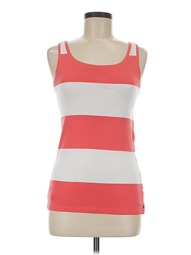 Pre-owned Ann Taylor Tank Top Red Strapless Neckline Tops