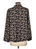 Ann Taylor LOFT Outlet 100% Polyester Floral Black Long Sleeve Blouse Size L - photo 2