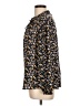 Ann Taylor LOFT Outlet 100% Polyester Floral Black Long Sleeve Blouse Size L - photo 5