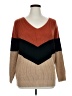 Unbranded 100% Acrylic Chevron-herringbone Brown Pullover Sweater Size 1X - photo 1