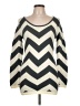 Epilogue Chevron-herringbone Ivory Pullover Sweater Size L - photo 1