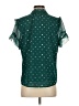 J.Crew 100% Polyester Teal Short Sleeve Blouse Size S - photo 2