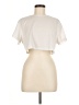 Shein 100% Polyester Ivory Short Sleeve T-Shirt Size 6 - photo 1