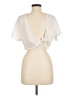 Shein 100% Polyester Ivory Short Sleeve T-Shirt Size 6 - photo 2