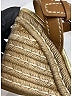 Prada Tan Gold Leather Espadrille Wedge Sandals Size EU 36 - photo 3