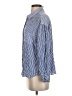 En Elly 100% Rayon Stripes Blue Long Sleeve Button-Down Shirt Size S - photo 5