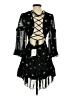 Forever 21 100% Polyester Stars Black Cocktail Dress Size S - photo 2