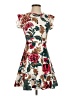 Unbranded Floral Ivory Casual Dress Size XXS (estimated) - photo 1
