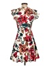 Unbranded Floral Ivory Casual Dress Size XXS (estimated) - photo 2
