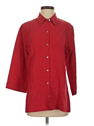 Chico's Design 3/4 Sleeve Button-Down Shirt (view 1)