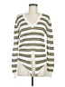 Veronica Beard Jeans Stripes Silver Pullover Sweater Size M - photo 1