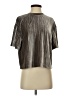 A New Day Metallic Silver Short Sleeve Top Size XS - photo 1