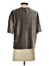A New Day Metallic Silver Short Sleeve Top Size XS - photo 2
