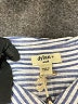 Dylan Stripes Blue Long Sleeve Blouse Size S - photo 7