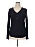 Gap Body Black Long Sleeve Henley Size XL - photo 1