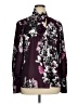 Natori 100% Polyester Floral Purple Burgundy Long Sleeve Blouse Size XL - photo 1