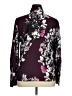 Natori 100% Polyester Floral Purple Burgundy Long Sleeve Blouse Size XL - photo 2