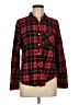 Forever 21 Plaid Red Long Sleeve Button-Down Shirt Size M - photo 1