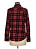 Forever 21 Plaid Red Long Sleeve Button-Down Shirt Size M - photo 2