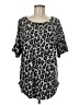 Natori Silver Short Sleeve Blouse Size M - photo 1