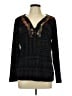 Chico's 100% Cotton Black Long Sleeve Blouse Size Lg (2) - photo 1