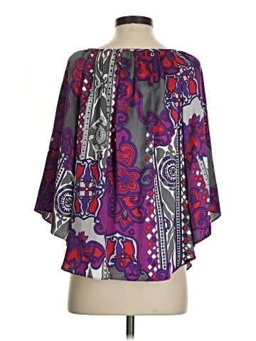 Alice & Trixie 3/4 Sleeve Silk Top (view 2)