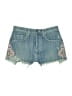 Carmar 100% Cotton Graphic Blue Denim Shorts Size 26 waist - photo 1