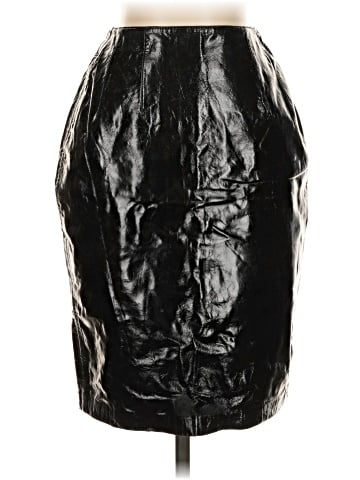 Andrea Jovine Faux Leather Skirt (view 1)