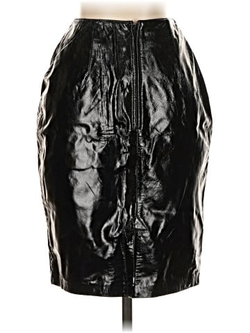Andrea Jovine Faux Leather Skirt (view 2)