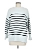 Unbranded Stripes White Pullover Sweater Size M - photo 1