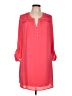 Daniel Rainn 100% Polyester Solid Pink Casual Dress Size L - photo 1