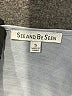 See and Be Seen Blue 3/4 Sleeve Blouse Size S - photo 7