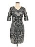 Baraschi 100% Polyester Paisley Gray Cocktail Dress Size 6 - photo 1