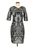 Baraschi 100% Polyester Paisley Gray Cocktail Dress Size 6 - photo 2