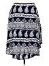 Style Me 100% Rayon Paisley Blue Casual Skirt Size L - photo 1