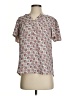 Ann Taylor 100% Polyester Print Ivory Short Sleeve Blouse Size XS - photo 1
