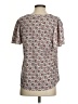 Ann Taylor 100% Polyester Print Ivory Short Sleeve Blouse Size XS - photo 2