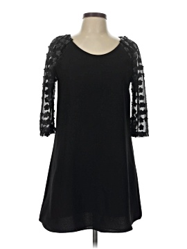 voom by joy han silk dress Voom by Joy Han USA Silk Shift Dress Short Off the Shoulder Ruffle Lined y2k