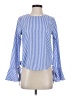 JOA 100% Polyester Blue Long Sleeve Blouse Size XS - photo 1