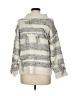 Lou & Grey Stripes Silver Pullover Sweater Size M - photo 2
