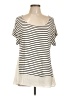 Bobeau Ivory Short Sleeve T-Shirt Size L - photo 1