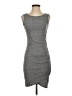 Leith Solid Gray Casual Dress Size S - photo 1