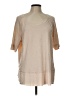 Blue B 100% Polyester Tan Short Sleeve Top Size L - photo 1