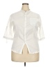 Unbranded Ivory 3/4 Sleeve Button-Down Shirt Size XXL - photo 1